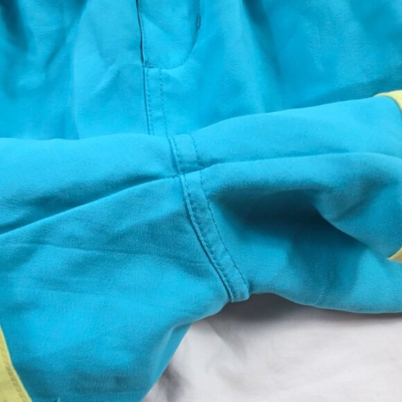 Nike Running Shorts Girls Size Medium Blue Neon Yellow Athletic Activewear - Picture 6 of 8